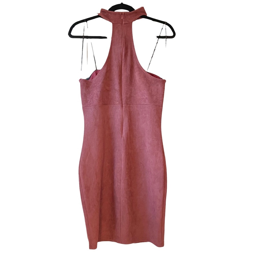 Fashion Nova Women's Sleeveless Suede Dress Size XL in Burgundy Color